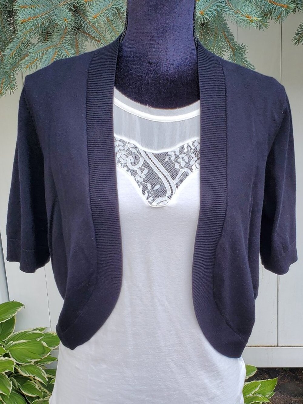 Charter Club Black Sweater Shrug - Size L